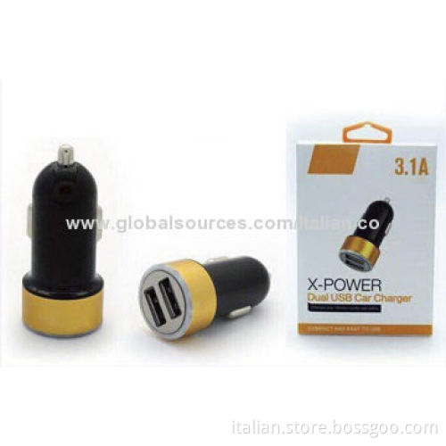 Custom dual USB 3.1A car charger for all mobile phonesNew